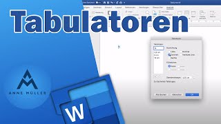 Tabulatoren  Word Tutorial 002 [upl. by Artemla602]