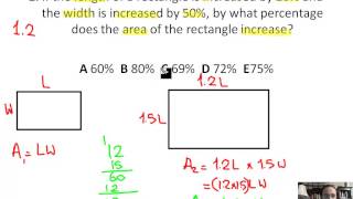 BCA Practice 1 New Question 2 Percentage Increase Geometry GoudaBCA [upl. by Herries]