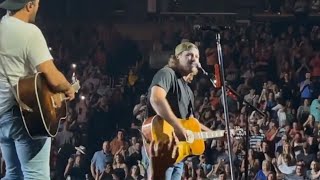 Morgan Wallen Shocks Arena With Surprise Performance At Luke Bryan Show [upl. by Aelem380]