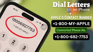 How To Dial Letters on iPhone Keypad [upl. by Jess654]