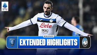 Empoli vs Atalanta Extended Highlights  Serie A  CBS Sports Golazo [upl. by Rehotsirhc334]