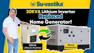 30KVA Lithium Inverter Replaced Home Generator [upl. by Adnohsel687]