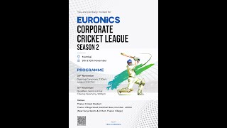 EURONICS CORPORATE CRICKET LEAGUE  Season 2  Final Day [upl. by Pessa974]