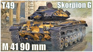 T49 Skorpion G amp leKpz M 41 90 mm ● WoT Blitz [upl. by Sheppard]