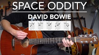 Space Oddity Guitar Lesson  David Bowie  songs on guitar [upl. by Lewse755]