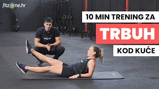 10minutni TRENING ZA TRBUŠNE MIŠIĆE kod kuće 💪 [upl. by Lairret493]