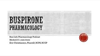 Buspirone Pharmacology [upl. by Frannie]