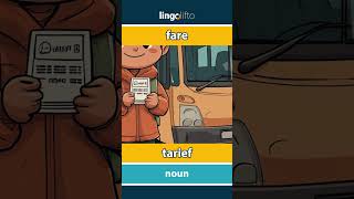 🇬🇧🇳🇱 fare  tarief  vocabulary builder  learn English  laten we Engels leren [upl. by Enomys]