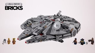 Lego Star Wars 75257 Millennium Falcon Speed Build [upl. by Chaudoin]