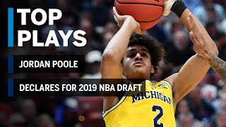 Highlights Jordan Poole Declares for 2019 NBA Draft  Michigan  B1G Basketball [upl. by Ricketts]