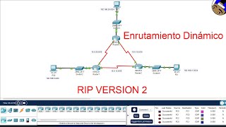 Enrutamiento Dinámico  Protocolo RIP version 2   Cisco Packet Tracer  CCNA [upl. by Adihaj]