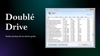 Crear Copias de seguridad de los drivers en windows con double drive [upl. by Aneeuq]