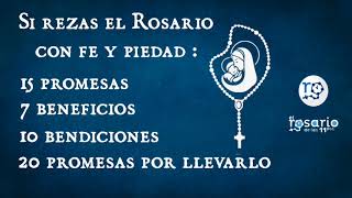 🔴PROMESAS BENEFICIOS Y BENDICIONES DEL SANTO ROSARIO [upl. by Leena]