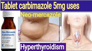 Neo mercazole 5mg tablet used carbimazole tablet uses side effect [upl. by Yanttirb532]