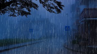 Barulho de Chuva para Dormir Profundamente em 3 Minutos ⛈ Som de Chuva Vento e Trovoadas 4 ASMR [upl. by Yanal24]