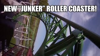 Junker Roller Coaster POV Powerpark Finland 2015 Awesome New Ride [upl. by Eiznil]