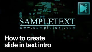 How to create slidein text intro for free in VSDC [upl. by Glassco]