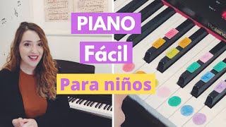 🎹 CÓMO TOCAR EL PIANO FÁCIL PARA NIÑOS 👧🏻👦🏼 [upl. by Tahp81]