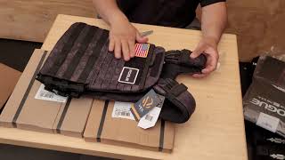 511 TacTec Plate Carrier Vest  GEO7 Night amp Rogue lasercut steel vest plates [upl. by Tareyn]