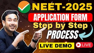 How to fill NEET 2025 Application Form  step by step process  LIVE DEMO [upl. by Alket737]