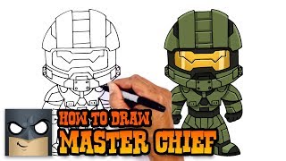 How to Draw Master Chief  Halo [upl. by Janik452]