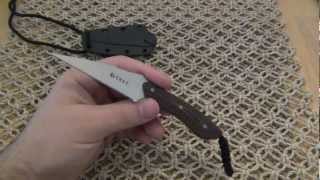 Knife Review  CRKT  SPEW Small Fixed Blade [upl. by Nairred]