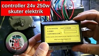 Controller Escooter 24v 250w brushed kontroler skuter elektrik [upl. by Ferro]