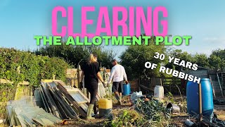 Clearing An Overgrown Allotment Garden  Allotment gardening for beginners uk [upl. by Lehcer44]