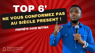 NE VOUS CONFORMEZ PAS AU SIÈCLE PRESENT ROMAINS 122 PAR PROPHETE DAVID MUTOBA PROGEM [upl. by Judon]