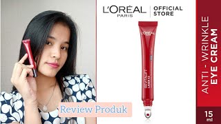 Review Revitalift Laser X3 Eye Cream Loreal Paris [upl. by Elvis]