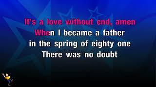 Love Without End Amen  George Strait KARAOKE [upl. by Rauscher818]