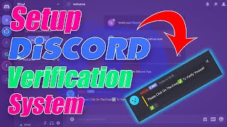 How To Make A Verification System On Discord With Mee6 [upl. by Kcirneh577]