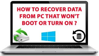 How to Get Files Off a Computer That Wont Turn on  Recover Files From Hard Drive That Wont Boot [upl. by Zwick]