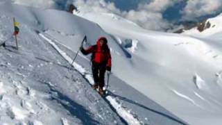 Monte Rosa  Capanna Margherita mt 4554 scialpinismo  14 luglio 2010 [upl. by Ardene]