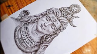 How to draw Lord Shiva Step by step Tutorial [upl. by Keeler962]