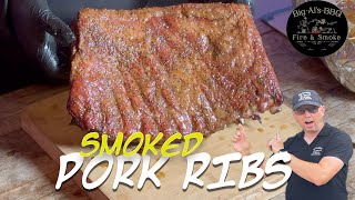 Perfect Smoked Pork Ribs on Offset Smoker [upl. by Ringo]