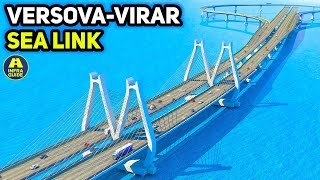 Worlds Longest quotCOASTAL EXPRESSWAYquot IN INDIA 🇮🇳  VERSOVAVIRAR SEA LINK Mumbai [upl. by Eimak]