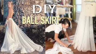 BALL SKIRT TUTORIAL  Removable Skirt [upl. by Havener428]