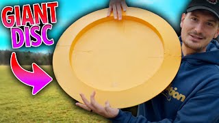 We Played with the WORLDS LARGEST Disc Golf Disc [upl. by Pincas644]