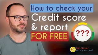 Check credit score for free  free UK credit report [upl. by Eiznyl]