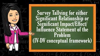 Tallying Survey Results for significant relationship impact effect or influence SOP [upl. by Zeralda272]