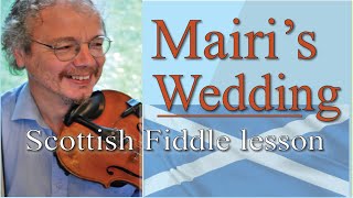 Mairis Wedding fiddle lesson [upl. by Annuhsal234]