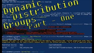 Office365 Dynamic Distribution Groups  Part 1 Intro with Powershell [upl. by Kerril]