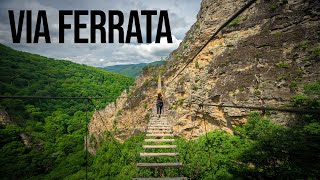 EXTREME VIA FERRATA IN WEST VIRGINIA  NELSON ROCKS [upl. by Jariv]