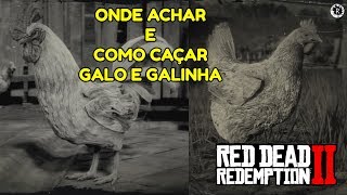 RED DEAD REDEMPTION 2  COMO CAÇAR GALO E GALINHA  Dicas [upl. by Saunderson401]