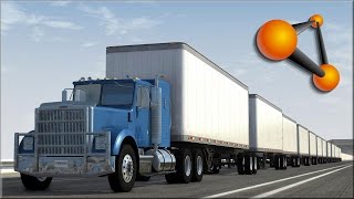 BeamNG Drive Insane Trucking Crashes 1 [upl. by Laefar]