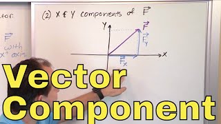 17  Calculating Vector Components in Physics Part 1 Component form of a Vector [upl. by Ekram]