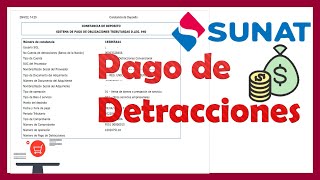 Pago de detracciones SUNAT 2022 [upl. by Eniaj]