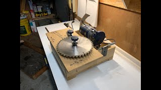 Circular saw sharpener Modified Harbor Freight sharpener [upl. by Occer]