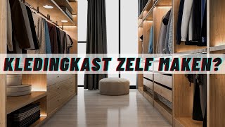 KLEDINGKAST ZELF MAKEN In 7 Stappen Zelf Een Kledingkast Maken MDFSTEIGERHOUTMEUBELPANELEN [upl. by Airotna]